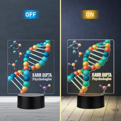 Personalized Doctor LED Night Lamp with Warm White Light Thankyou Gift for Doctor Appreciation Gift for Doctor Clinic & Hospital Decor Light (Psychologist Lamp)